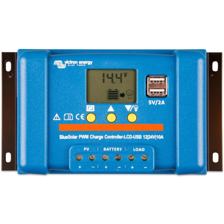 PWM solární regulátor Victron Energy BlueSolar-LCDandUSB 10A