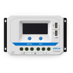 PWM solární regulátor EPever 30A 12/24V s LCD displejem série VS