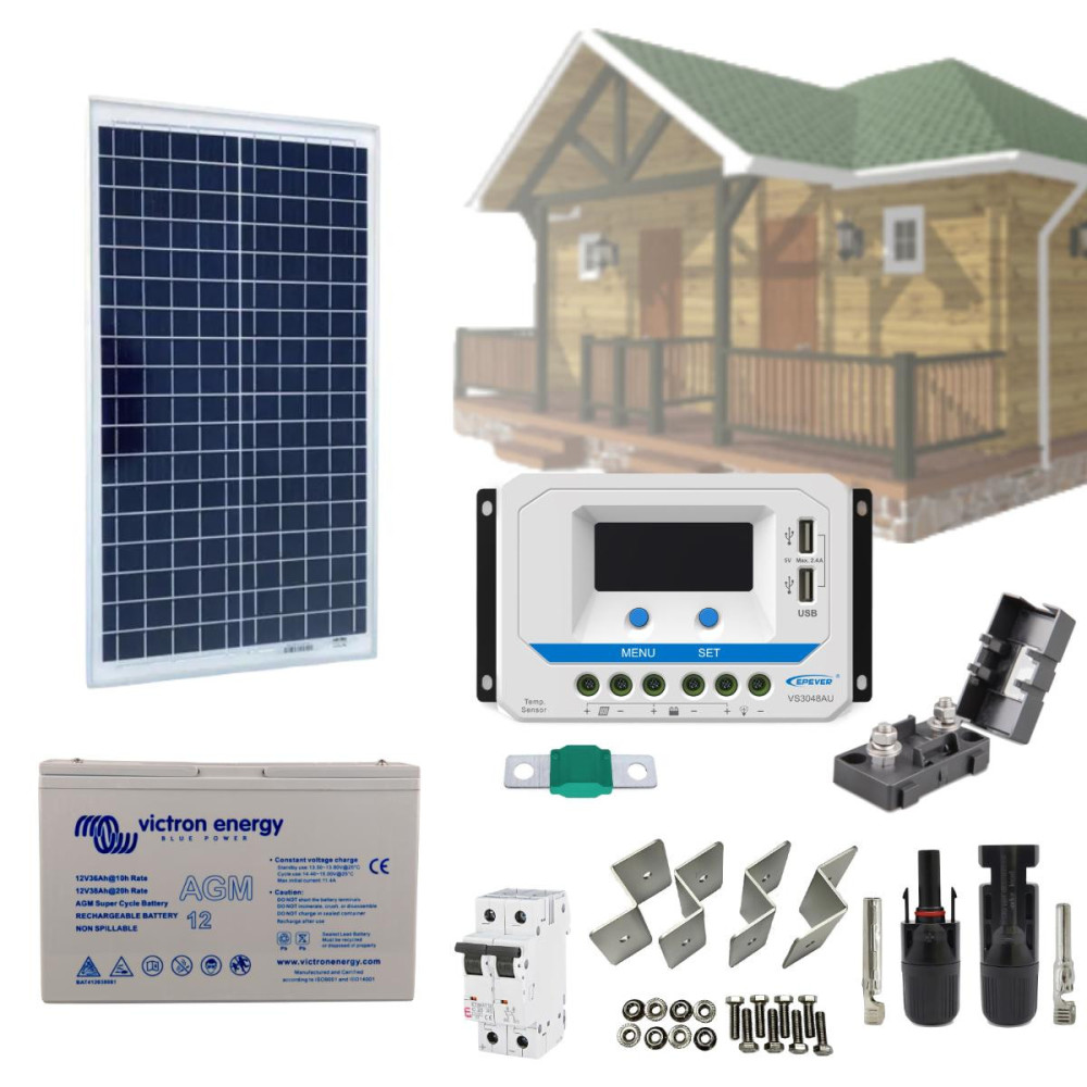 Ostrovní solární systém 30Wp EPever Ostrovní solární systém 30Wp EPever