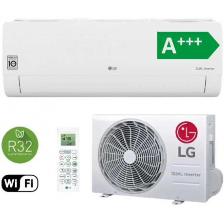 LG Dualcool Prestige 9K + wifi , Split-Wandklimagerät - einschließlich Installation