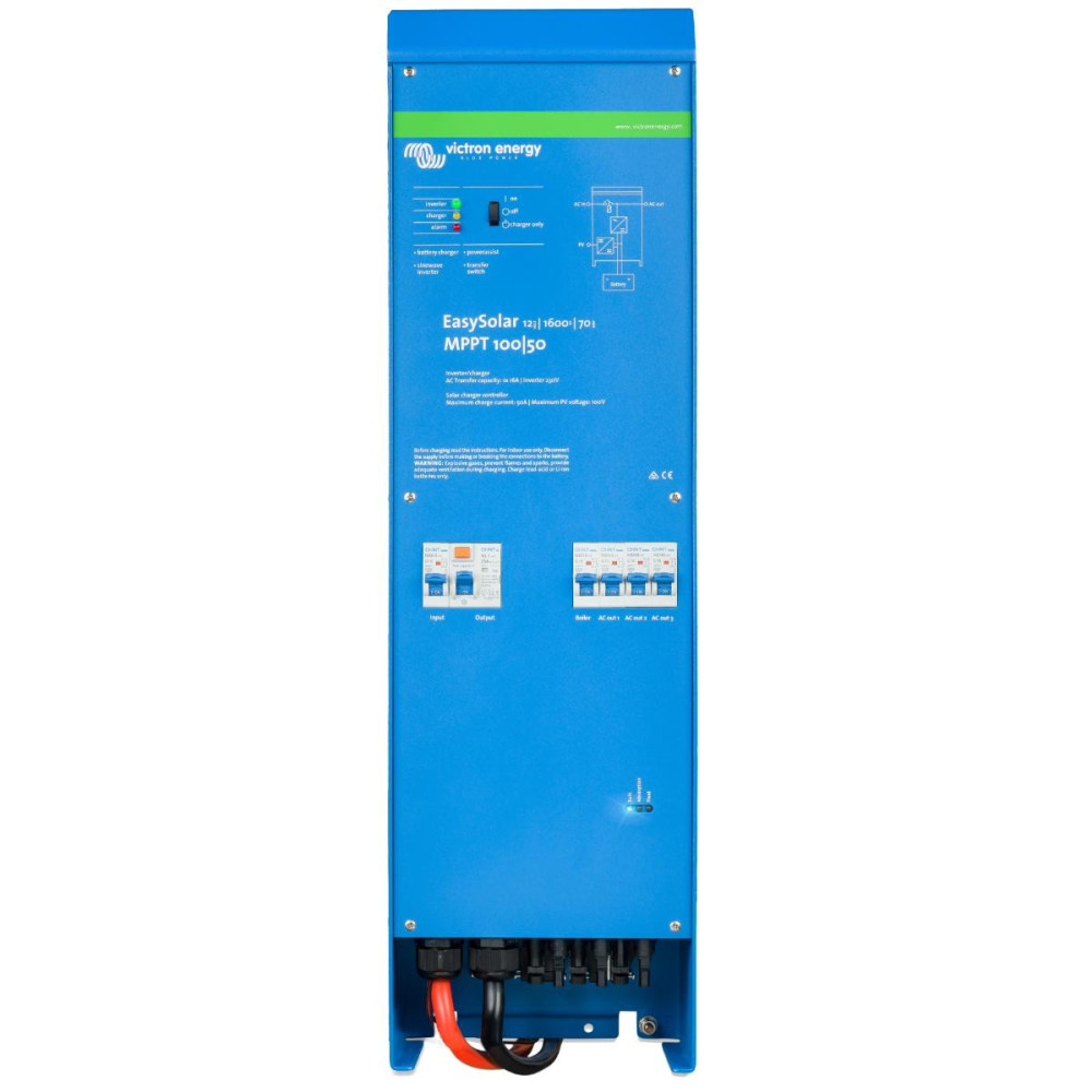 Hybridní solární jednotka EasySolar 1600VA/12V s AC jističi Hybridní solární jednotka EasySolar 1600VA/12V s AC jističi
