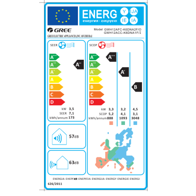 Gree Fairy II 12 v barevném provedení + wifi , splitová nástěnná klimatizace - včetně montáže