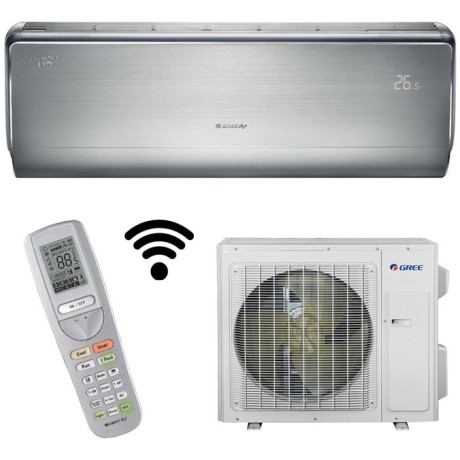 Gree U-Crown 9 Silver + wifi , Split-Wandklimagerät - inklusive Installation