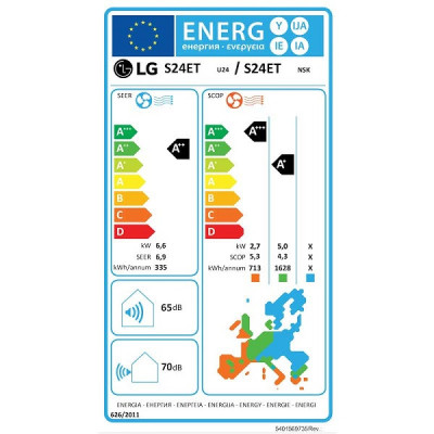LG Standart S24ET Plus + wifi , Split-Wandklimagerät-inklusive Installation