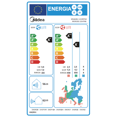 Set Xtreme Save Split 12 černá + wifi , splitová nástěnná klimatizace