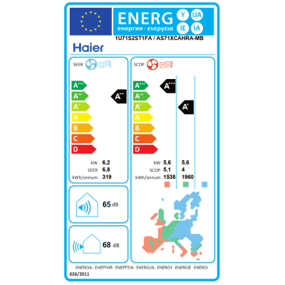 Set Expert 71 black + wifi , split wall air conditioner - including installation