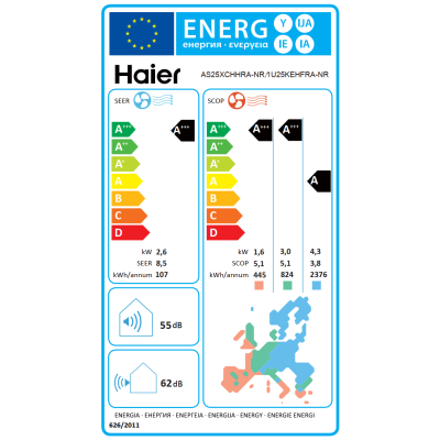Set Expert Nordic 35 + wifi , split wall air conditioner - including installation