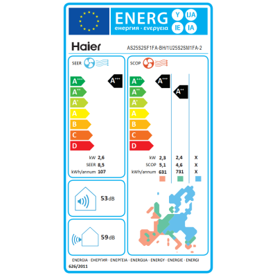 Set Flexis Plus 25 black + wifi , split wall air conditioner - including installation