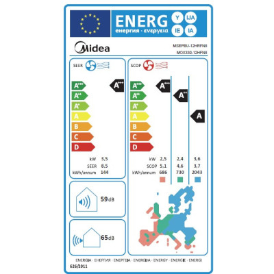 Set All Easy Pro Split 12 + wifi, splitová nástěnná klimatizace - včetně montáže