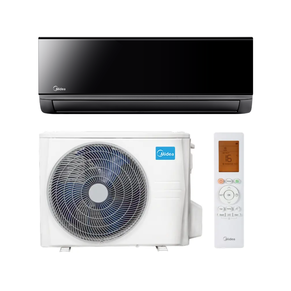 Set Xtreme Save Split 12 schwarz + wifi , Split-Wandklimagerät - inklusive Installation Set Xtreme Save Split 12 schwarz + wifi , Split-Wandklimagerät - inklusive Installation