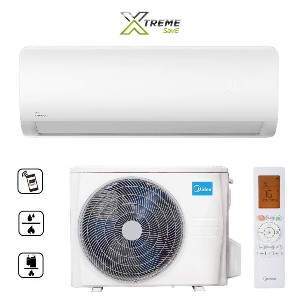 Set Xtreme Save Split 24 weiß + wifi , Split-Wandklimagerät - inklusive Installation Set Xtreme Save Split 24 weiß + wifi , Split-Wandklimagerät - inklusive Installation