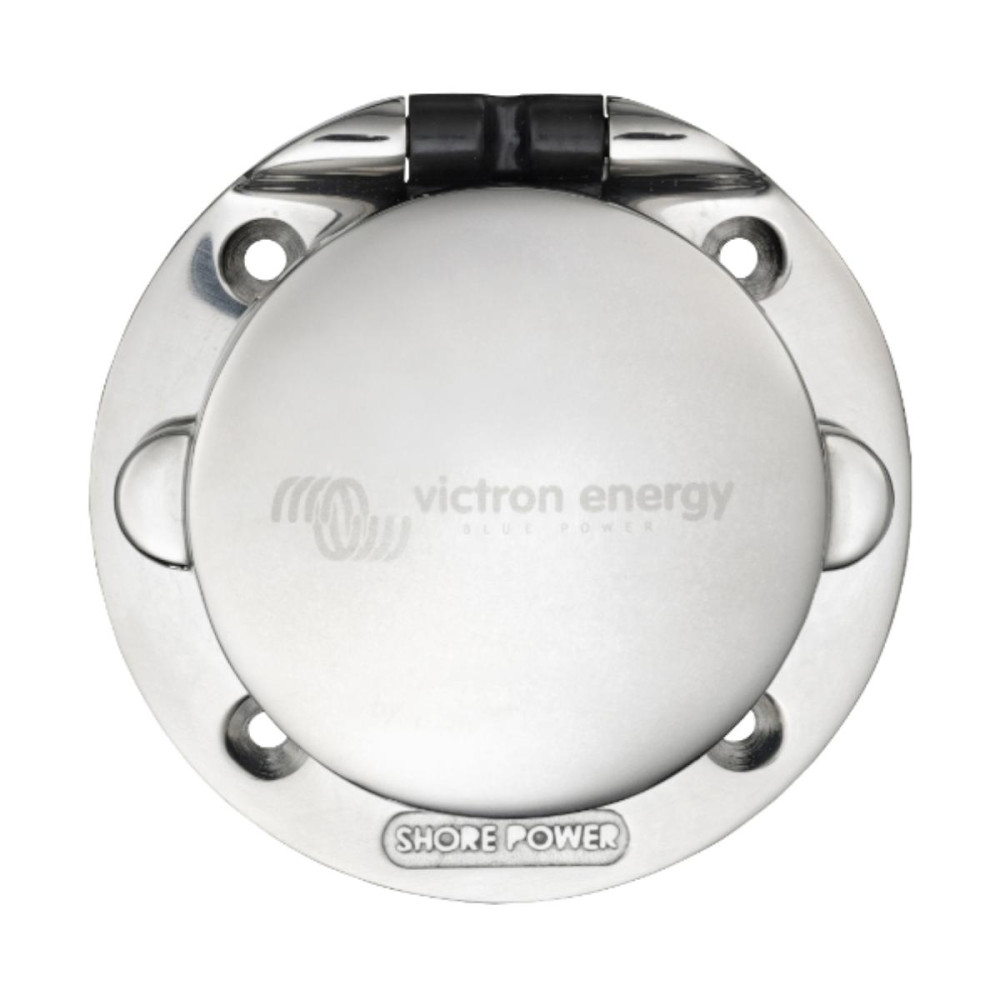 Power Inlet stainless steel with cover 32A/250Vac (2p/3w) Power Inlet stainless steel with cover 32A/250Vac (2p/3w)