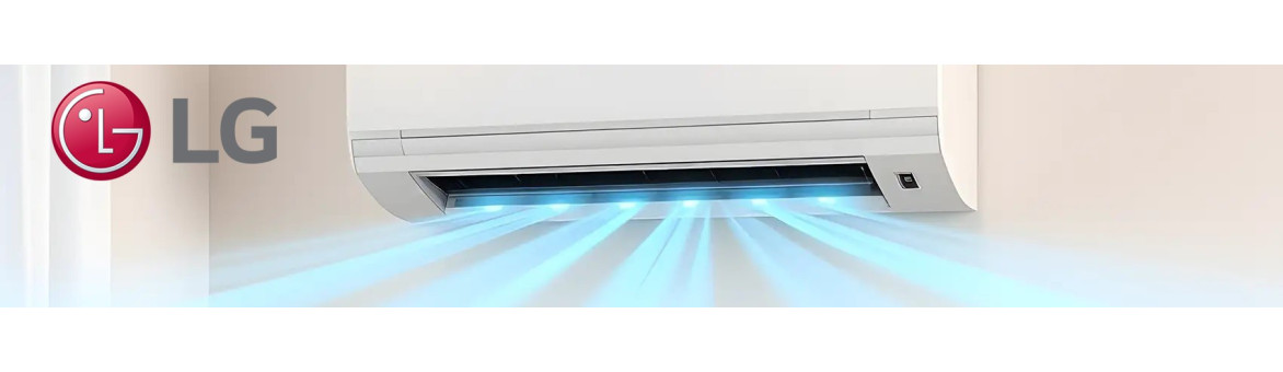 LG-Klimageräte mit Installation in Aktion